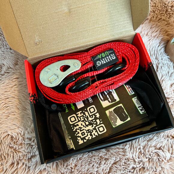 Rhino USA Motorcycle Tie-Down Set 2 HD 1.5" x 8' Tie-Down Straps with Bag - Picture 7 of 10